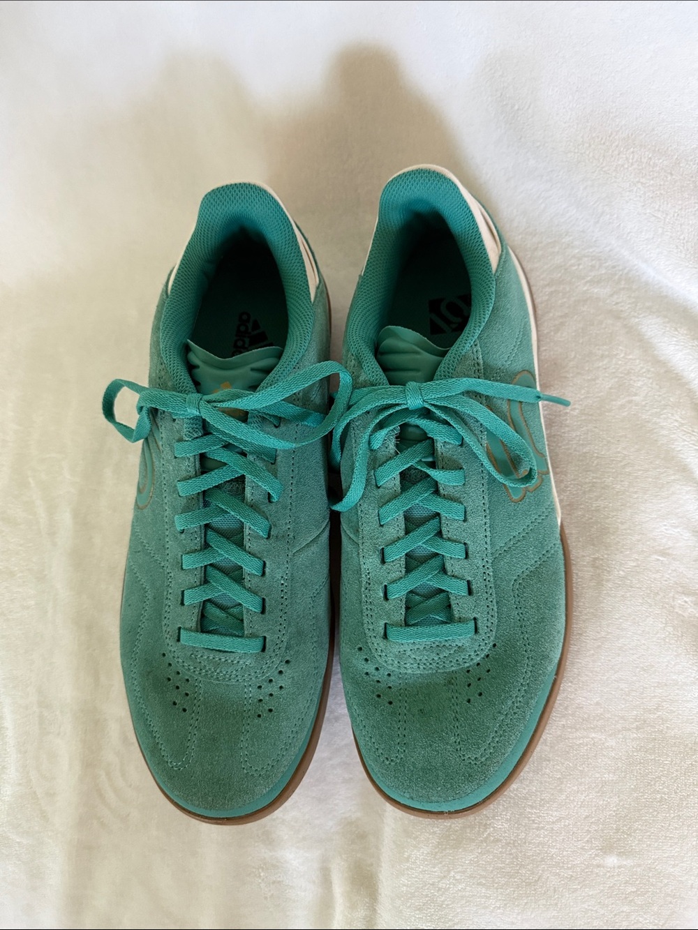 adidas Green/Teal Suede Trainers